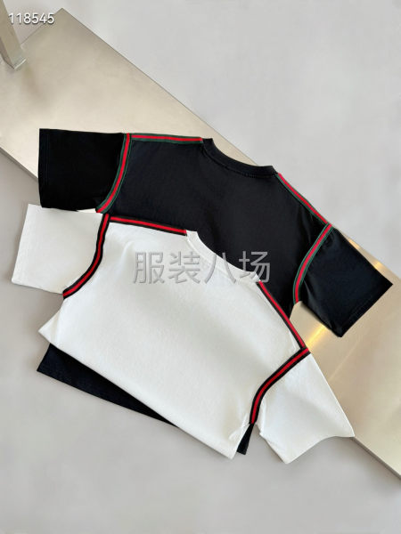 GUCCI新款棉质短袖T恤  织带装饰和小刺绣-第3张图片