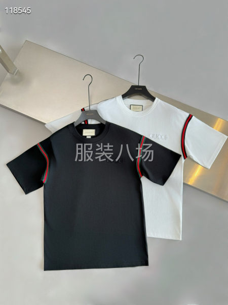 GUCCI新款棉质短袖T恤  织带装饰和小刺绣-第2张图片