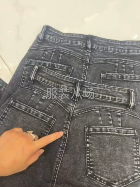 专业做手工腰，机拉腰牛仔，本厂使用自动贴袋机-第2张图片