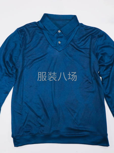 長袖假兩件 親膚棉POLO衫，大碼現貨，廠家直發-第3張圖片