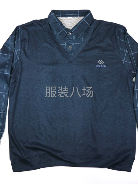 長袖season親膚棉POLO衫，大碼現貨，廠家直發-第3張圖片