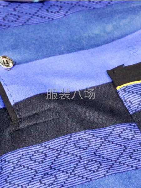 長袖親膚棉翻領(lǐng)T恤（條紋款）-第5張圖片