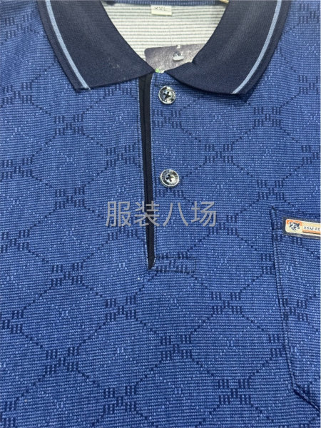 长袖亲肤棉POLO衫 | 双色提花，大码现货，厂家直发-第5张图片