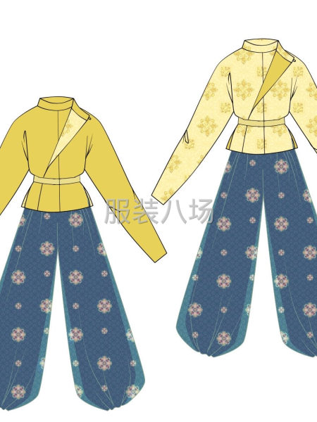 漢服燈籠褲 吊帶 上衣-第2張圖片