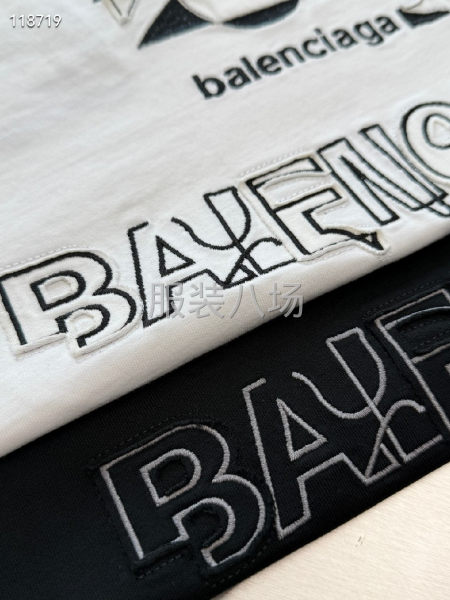 BALENCIAGA  贴布重工刺绣  做旧洗水-第9张图片