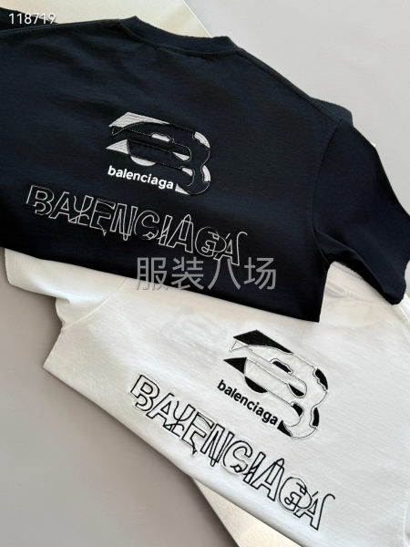 BALENCIAGA  贴布重工刺绣  做旧洗水-第5张图片