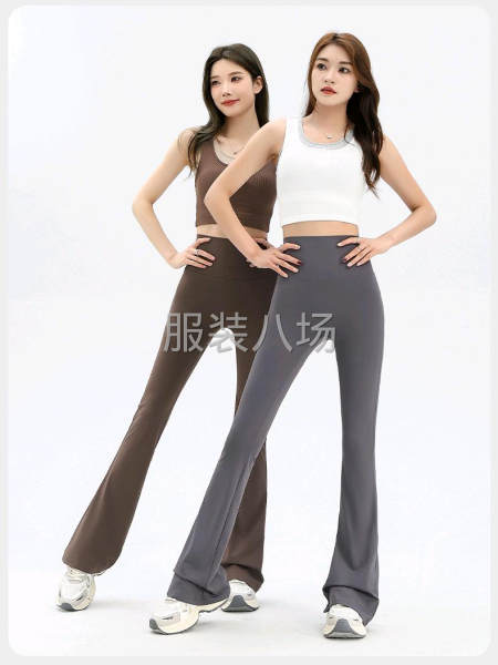 微喇裤小个子高腰鲨鱼打底裤女薄款夏天瑜伽长裤微喇型显瘦喇叭裤-第6张图片