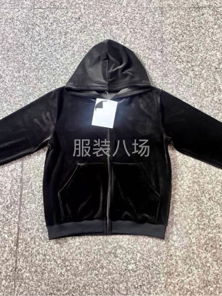 外发天鹅绒拉链卫衣1000件，外单-第1张图片