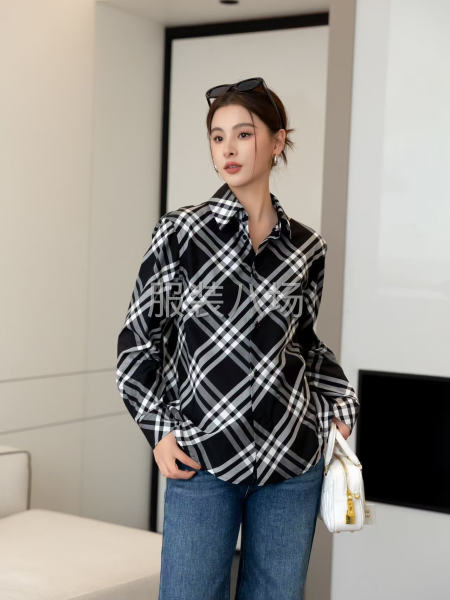 Burberry 巴宝莉 最新格纹棉质衬衫-第2张图片
