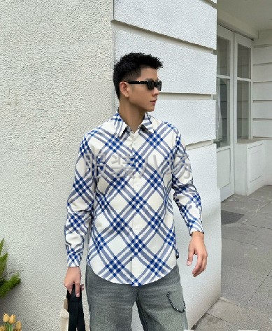 Burberry 巴宝莉 最新格纹棉质衬衫-第8张图片