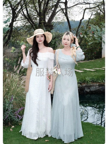 各种连衣裙长款短款数量，一般一个款都是500到1000件左右-第6张图片