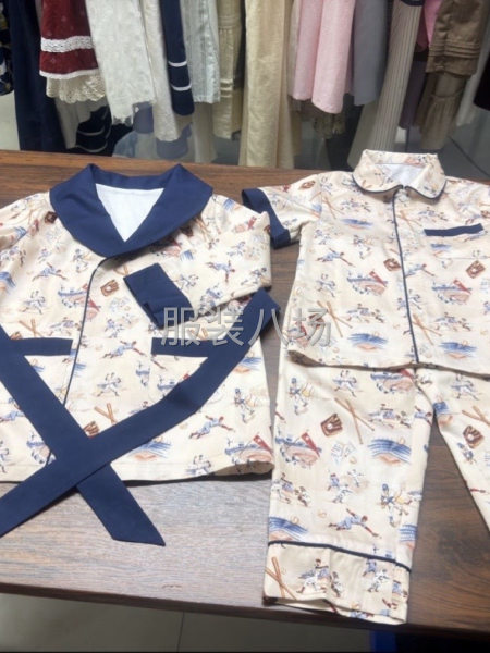 儿童纯棉梭织家居服套装-第1张图片