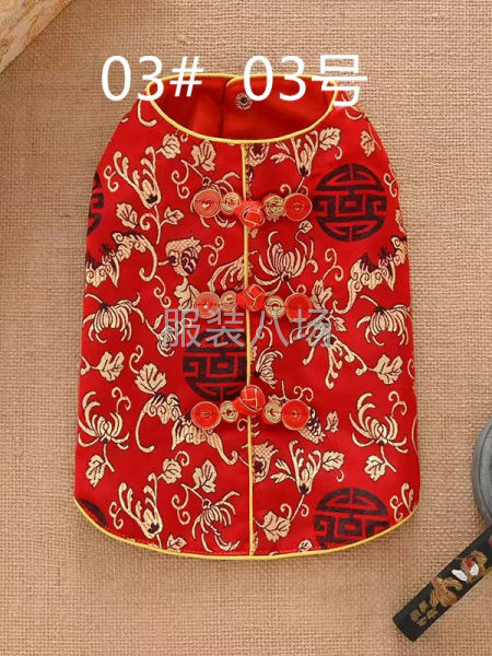 改良款旗袍，宠物衣服，裁片外发-第4张图片