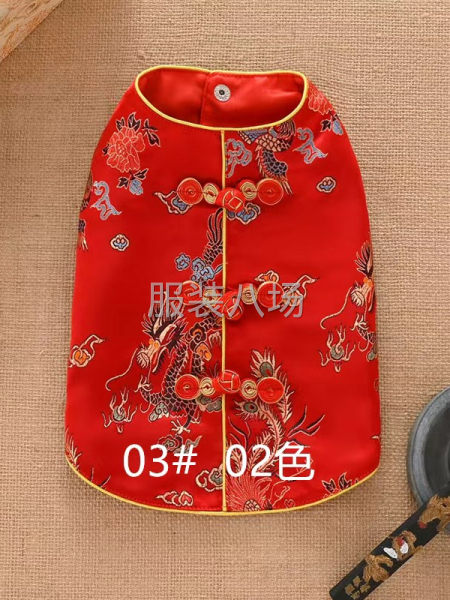 改良款旗袍，宠物衣服，裁片外发-第3张图片