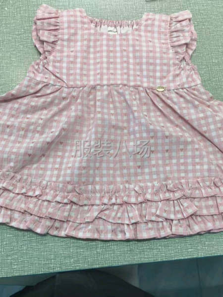 简单梭织小裙子，底边有透明带抽折-第1张图片