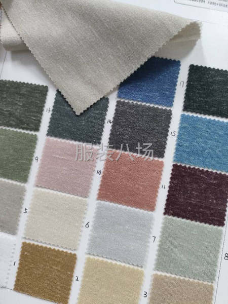 240克亚麻空气层现货面料供应爆款，-第7张图片