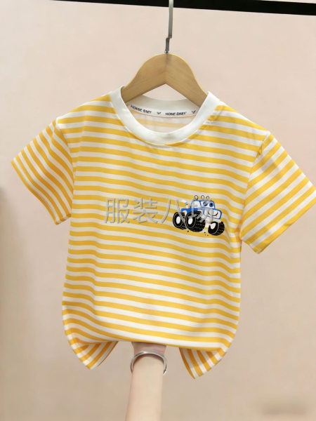 纯棉童装T恤90-130码，尺码齐全，可以发样板，可以现场看-第2张图片