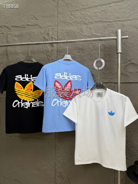 三叶草夏季新款情侣短袖-第6张图片