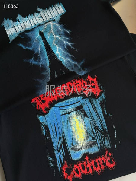 BALENCIAGA新款T恤衫 涂鸦印花-第8张图片