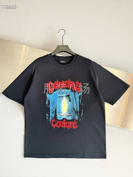 BALENCIAGA新款T恤衫 涂鸦印花-第4张图片