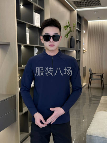 户外男衫T恤polo衫半拉链供货订做-第2张图片