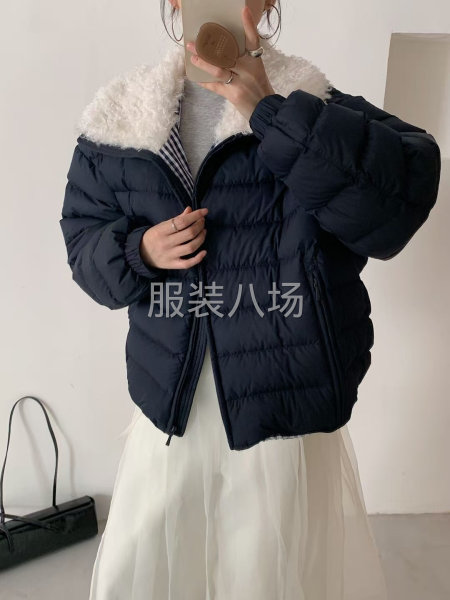 羊羔毛娃娃领，均码，90绒，可配货-第1张图片