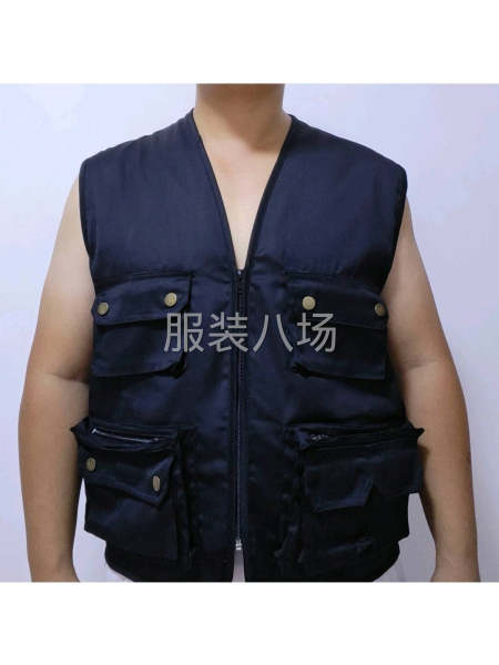 钓鱼服马甲，有里子，要包边，钉扣子，打结，熨烫-第1张图片