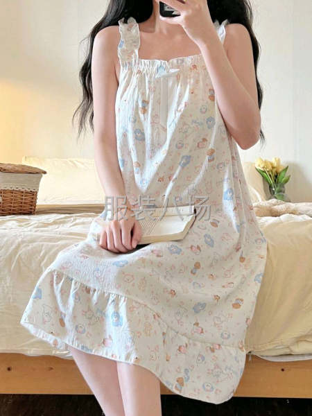 本厂专业加工睡衣裙和吊带裙，Ⅴ领之类，-第3张图片