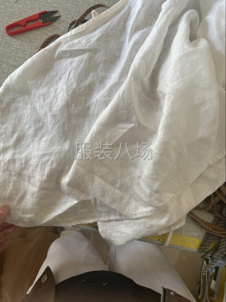 亚麻上衣，斜襟系带来去缝-第1张图片