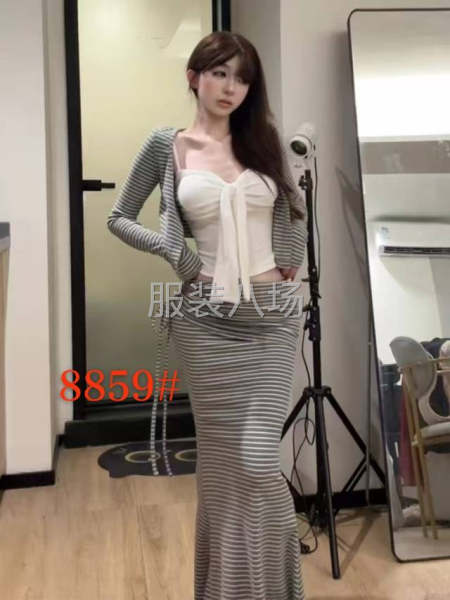 中重工连衣裙外发首单500多件，自家档口货源返单快-第2张图片