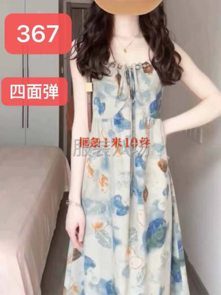 中重工连衣裙外发首单500多件，自家档口货源返单快-第3张图片