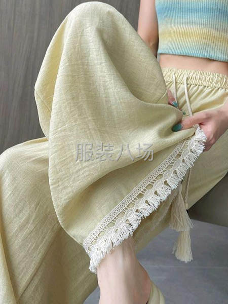 简单4片轻工裤子，加花边等-第3张图片