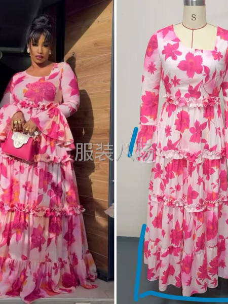 要求熟悉的非洲市场连衣裙-第1张图片