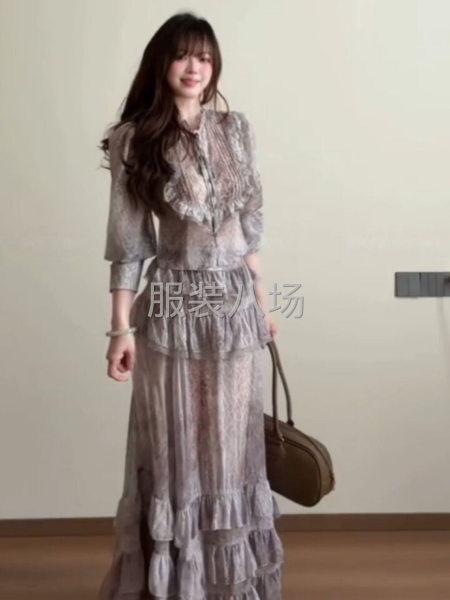 网单小单快反现金结账寻连衣裙雪纺网纱工厂-第9张图片