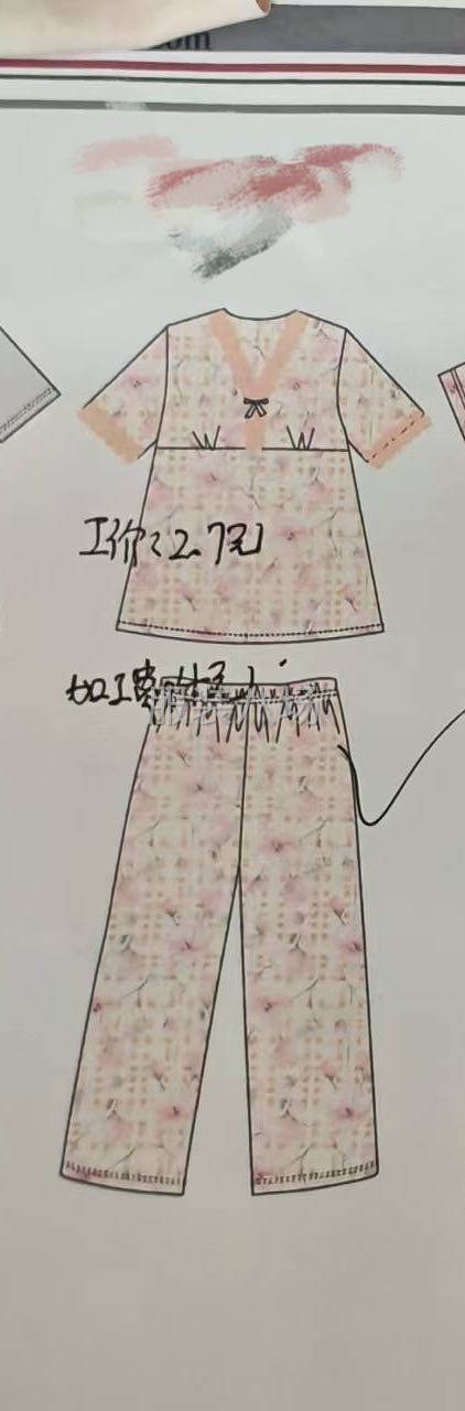 外单花边套装，圆领套装-第2张图片