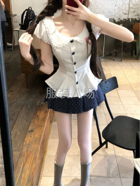 主做女装时尚套装 上衣+短裙/百褶 类似图片款式-第1张图片