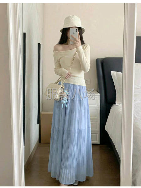 2026新款高腰仙女蛋糕裙小个子a字雪纺大摆裙-第6张图片