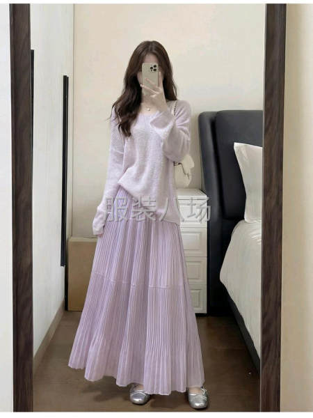 2026新款高腰仙女蛋糕裙小个子a字雪纺大摆裙-第7张图片