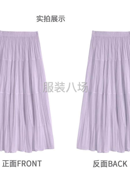 2026新款高腰仙女蛋糕裙小个子a字雪纺大摆裙-第3张图片