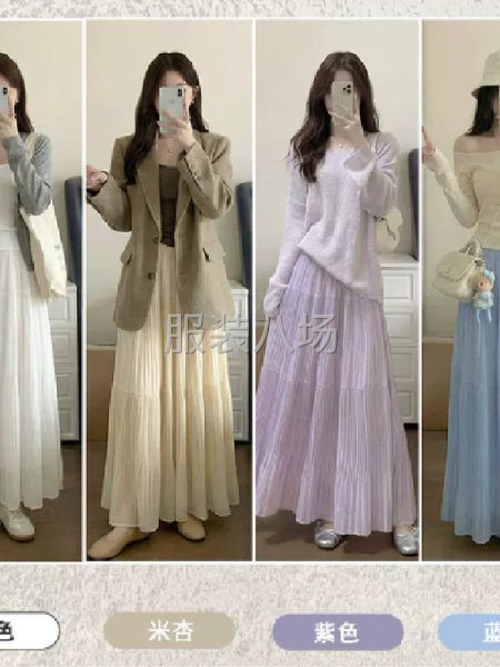 2026新款高腰仙女蛋糕裙小个子a字雪纺大摆裙-第9张图片