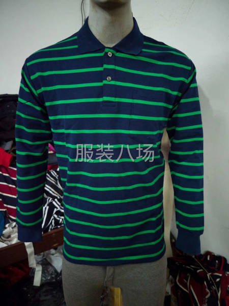 男士休闲条纹Polo加工厂，来样定做，快速打样-第2张图片