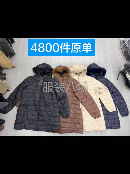 4800件长款欧美原单女装棉衣处理，装箱-第3张图片