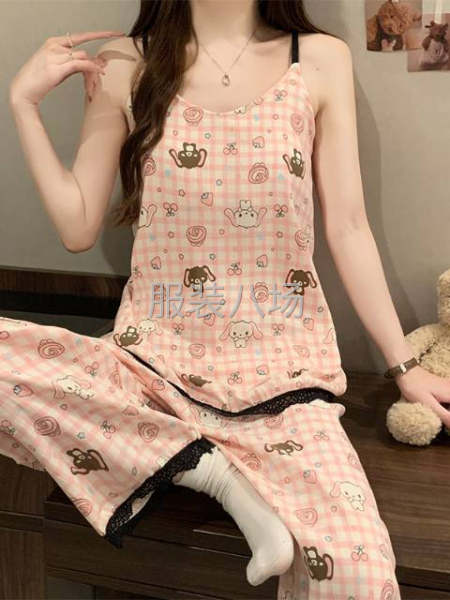 睡衣吊带九分裤印花23个花样-第6张图片
