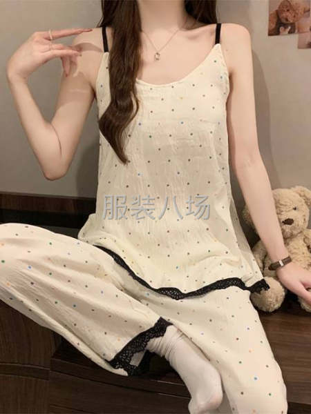 睡衣吊带九分裤印花23个花样-第3张图片