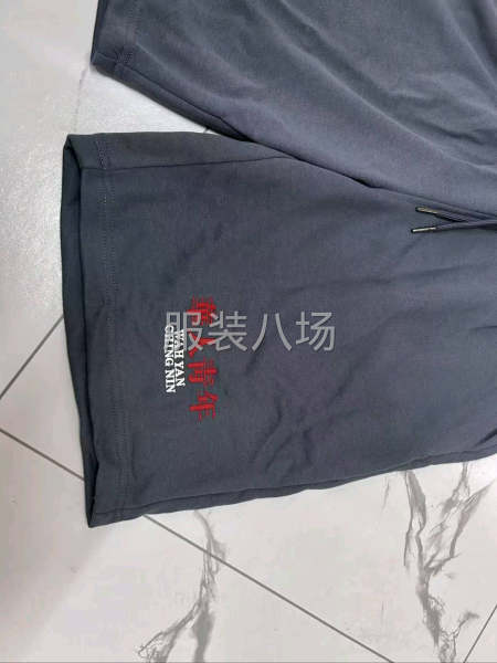 针织男短裤，印花，绣花3个款，s到xl，共2300条，一次打-第3张图片