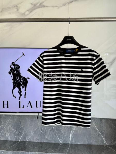 女款间条T恤衫刺绣-第4张图片