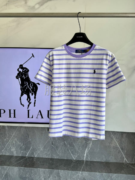 女款间条T恤衫刺绣-第5张图片