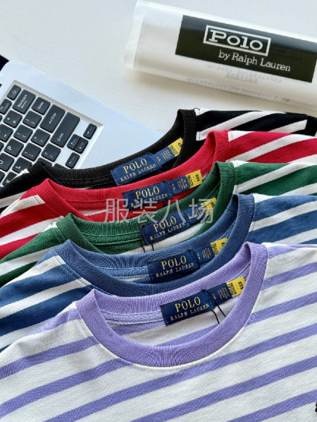 女款间条T恤衫刺绣-第9张图片