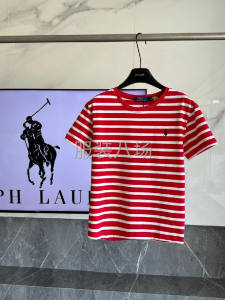 女款间条T恤衫刺绣-第3张图片