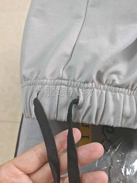 订单需要做过拉链衫套装，领子包边条的，毛货勿扰-第3张图片